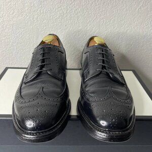 Florsheim Imperial Kenmoor 92604 Black Leather Longwing Dress Shoes Men's 9.5 C